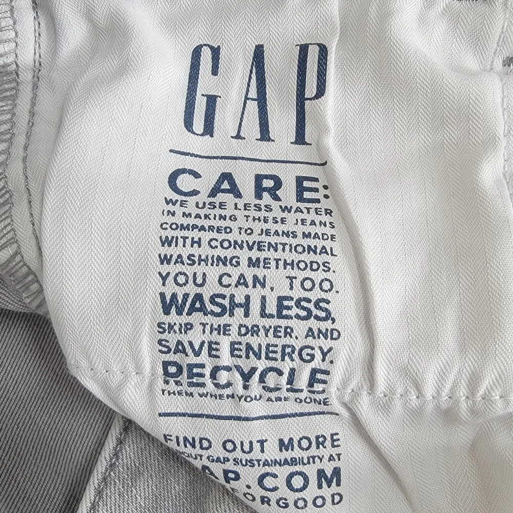 ​GAP Women's Graystone Jegging Mid-Rise Raw Hem Gray Skinny Stretch Jeans 26/2